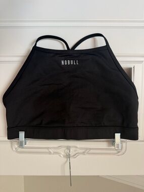 NOBULL Black High-Neck Crop Sports Bra